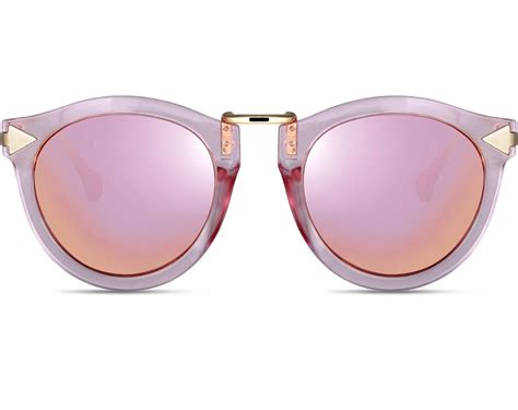 retro pink sunglasses.